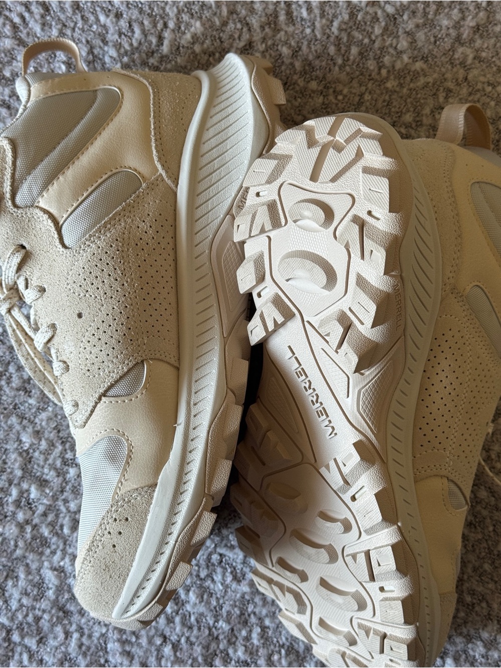 NWOT Merrell Waterproof Hiking Sneakers | Size 9.5 (Women’s) | Cream/Sand - Picture 4 of 6